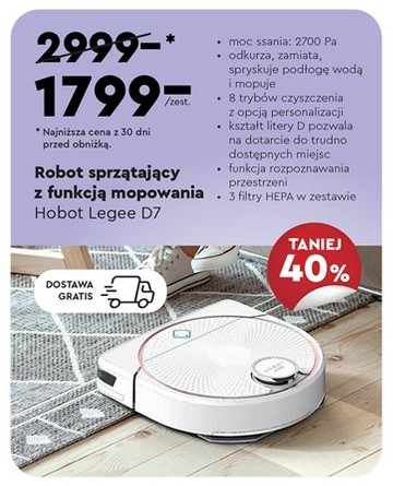 Robot sprzątający - gazetka promocyjna Biedronka Sochaczew